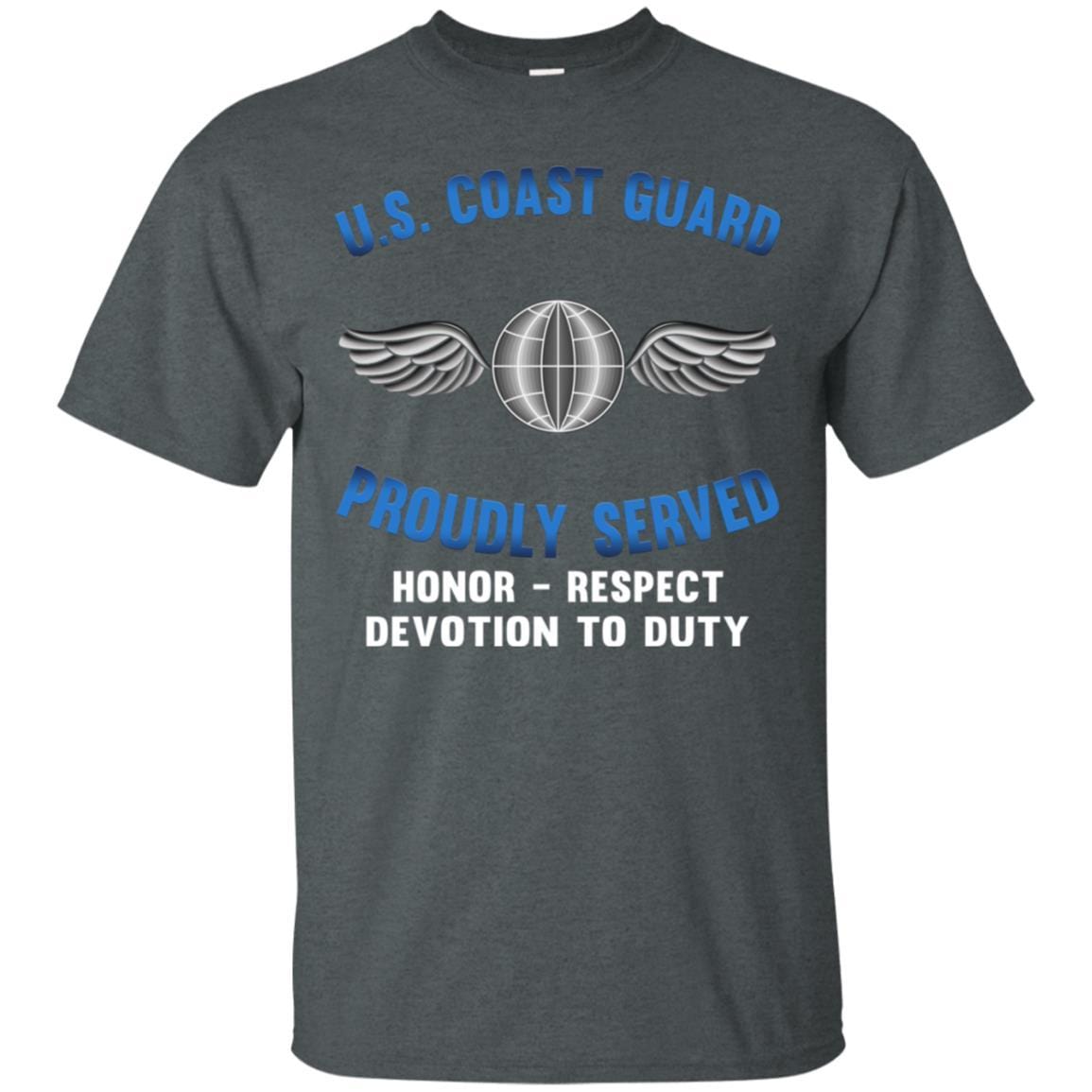 US Coast Guard Aviation Electricians Mate AE Logo Proudly Served T-Shirt For Men On Front-TShirt-USCG-Veterans Nation