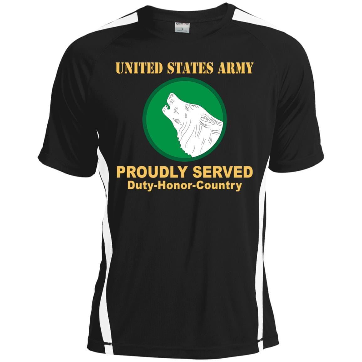 US ARMY 104 TRAINING DIVISION- Proudly Served T-Shirt On Front For Men-TShirt-Army-Veterans Nation