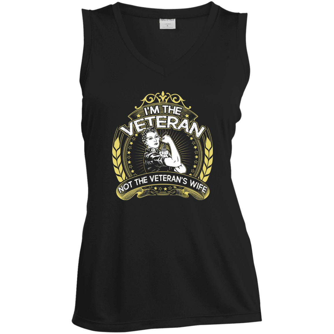 Military T-Shirt "I Am The Veteran And Not The Veteran's Wife"-TShirt-General-Veterans Nation