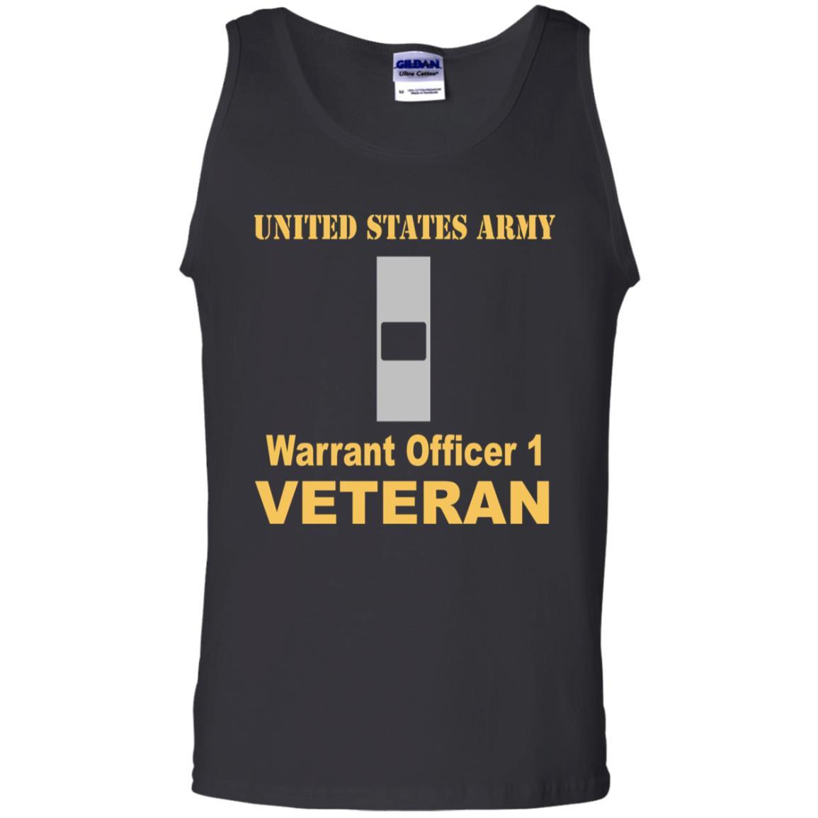 US Army W-1 Warrant Officer 1 W1 WO1 Warrant Officer Veteran Men T Shirt On Front-TShirt-Army-Veterans Nation