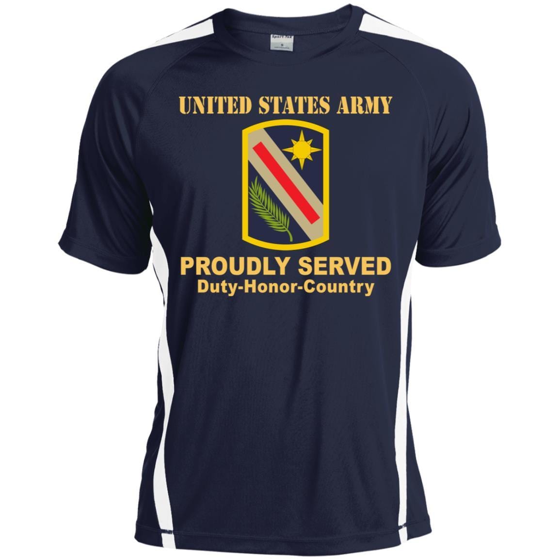 US ARMY 321 SUSTAINMENT BRIGADE- Proudly Served T-Shirt On Front For Men-TShirt-Army-Veterans Nation