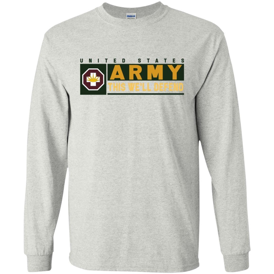 US Army 8TH MEDICAL BRIGADE- This We'll Defend T-Shirt On Front For Men-TShirt-Army-Veterans Nation