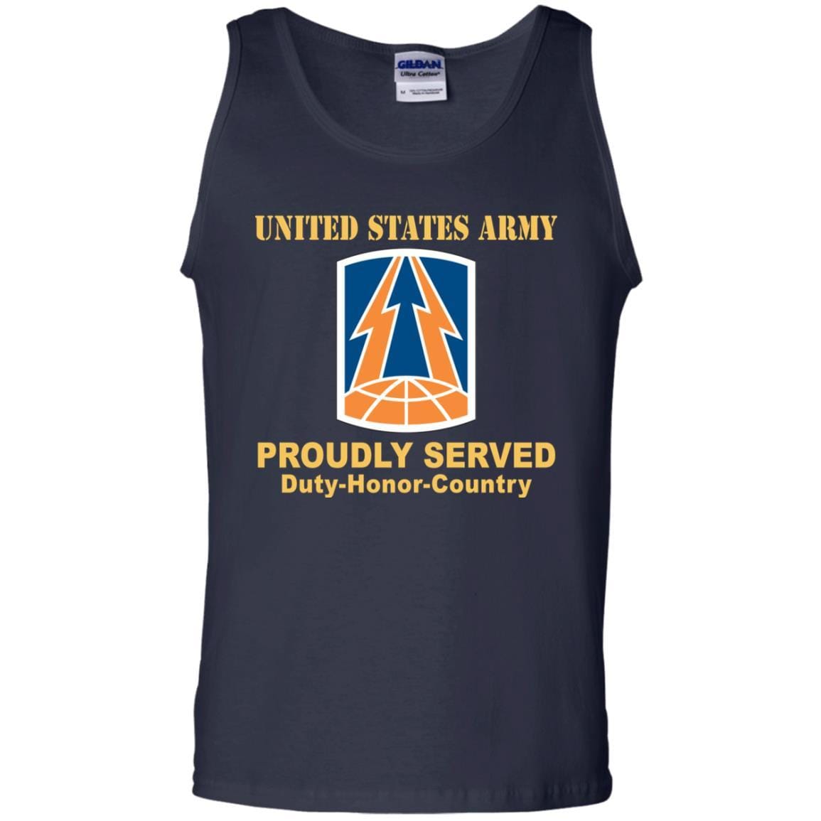 US ARMY 335TH SIGNAL COMMAND- Proudly Served T-Shirt On Front For Men-TShirt-Army-Veterans Nation