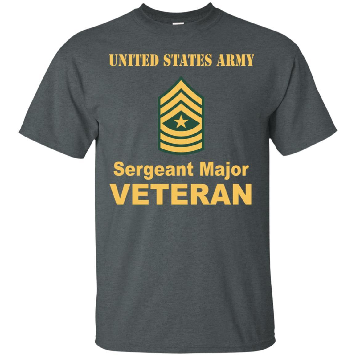 US Army E-9 Sergeant Major E9 SGM Noncommissioned Officer Veteran Men T Shirt On Front-TShirt-Army-Veterans Nation