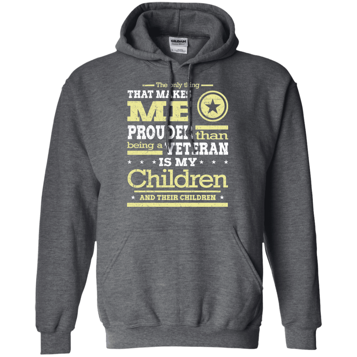 Military T-Shirt "Proud Children's Vetereran Mom" Front-TShirt-General-Veterans Nation