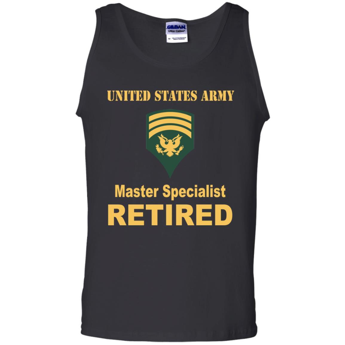 US Army E-7 SPC E7 Specialist Master Specialist Retired Men T Shirt On Front-TShirt-Army-Veterans Nation