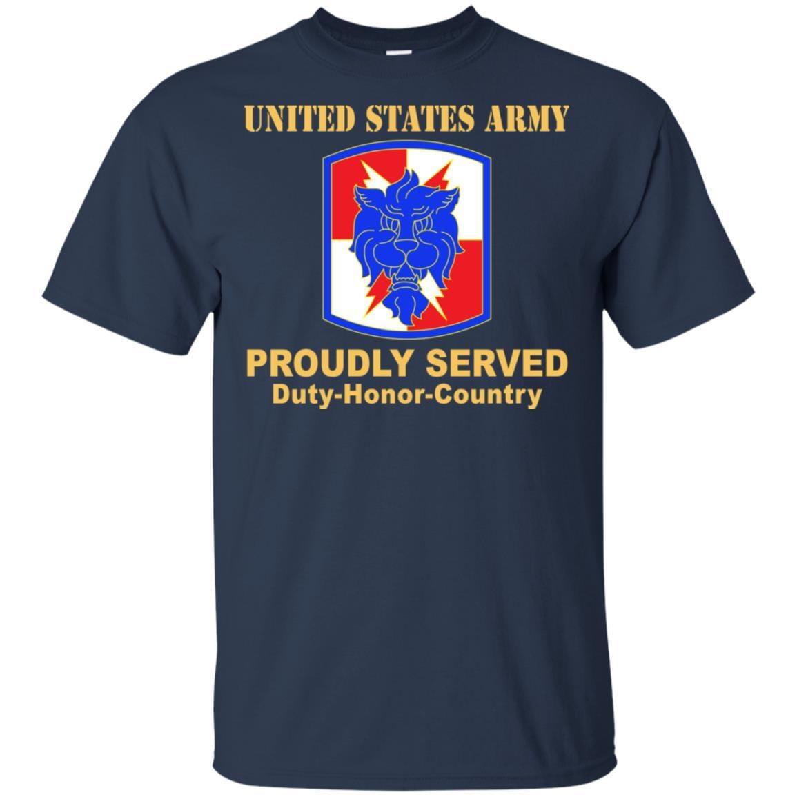 US ARMY 35TH SIGNAL BRIGADE (NO TAB) - Proudly Served T-Shirt On Front For Men-TShirt-Army-Veterans Nation