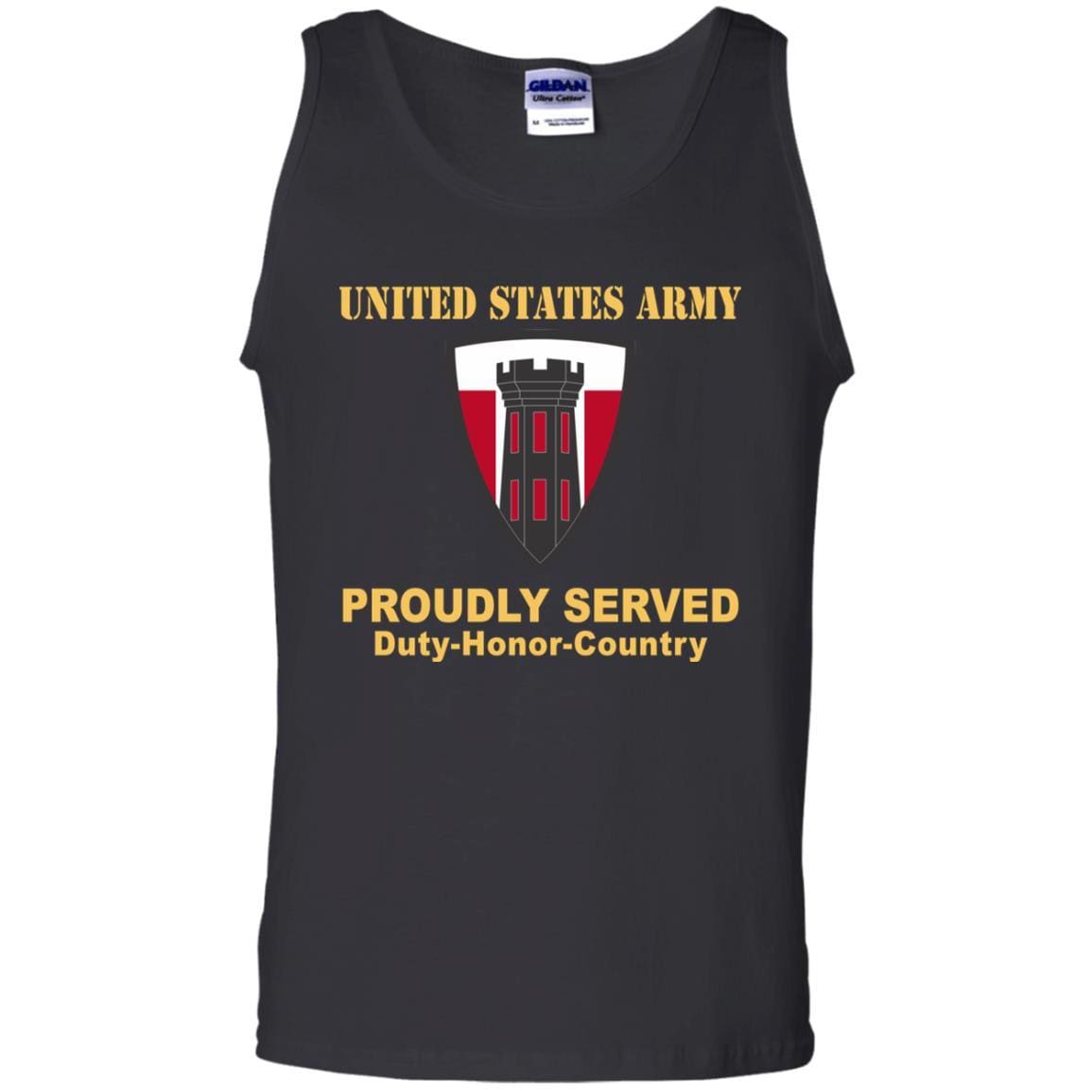 US ARMY 176TH ENGINEER BRIGADE- Proudly Served T-Shirt On Front For Men-TShirt-Army-Veterans Nation
