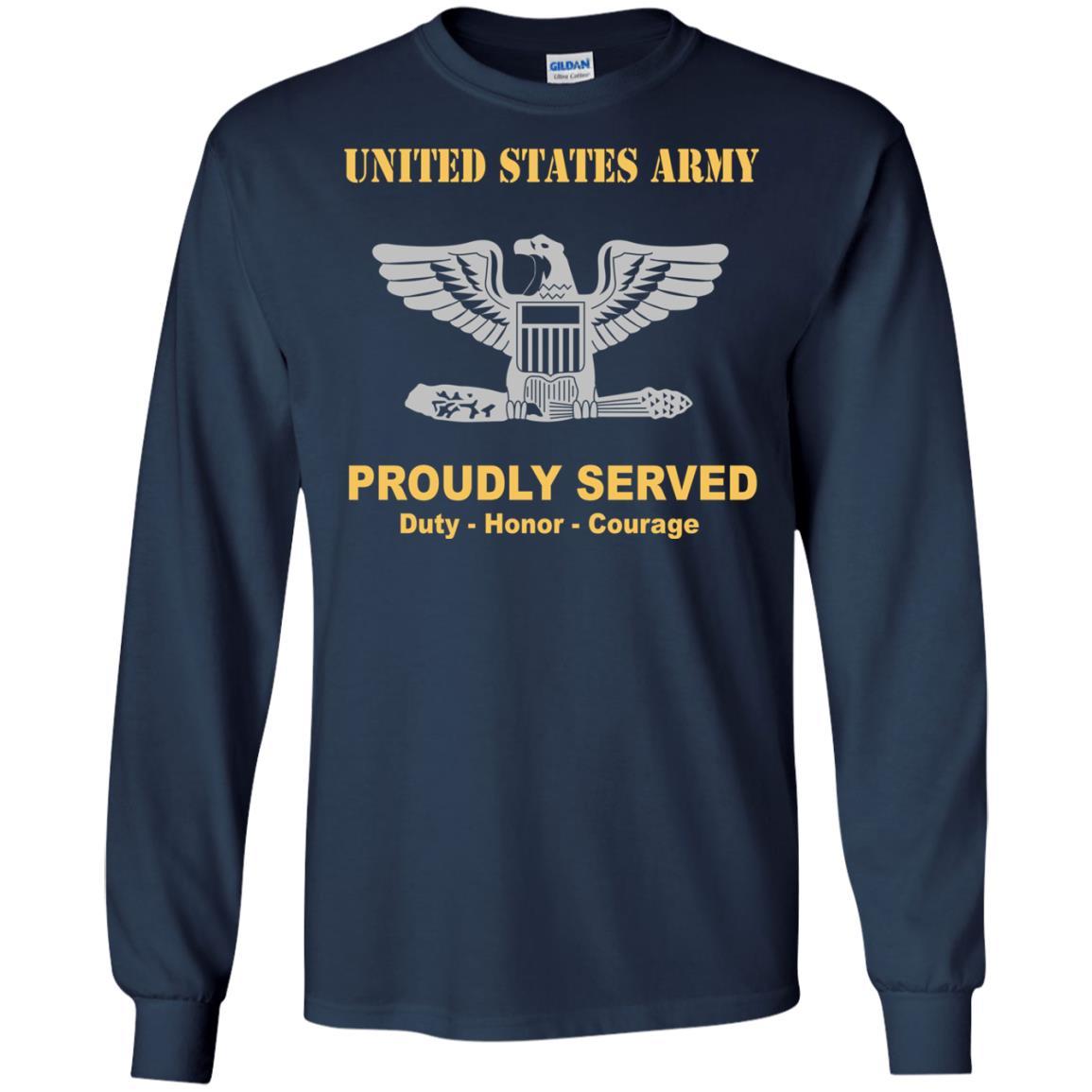 US Army O-6 Colonel O6 COL Field Officer Ranks Men Front Shirt US Army-TShirt-Army-Veterans Nation