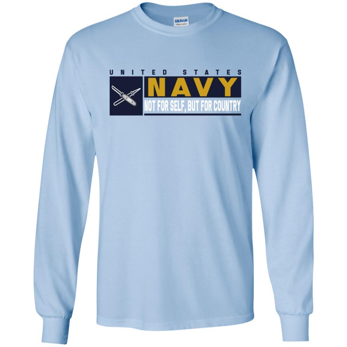 Navy Lithographer Navy LI- Not for self Long Sleeve - Pullover Hoodie-TShirt-Navy-Veterans Nation