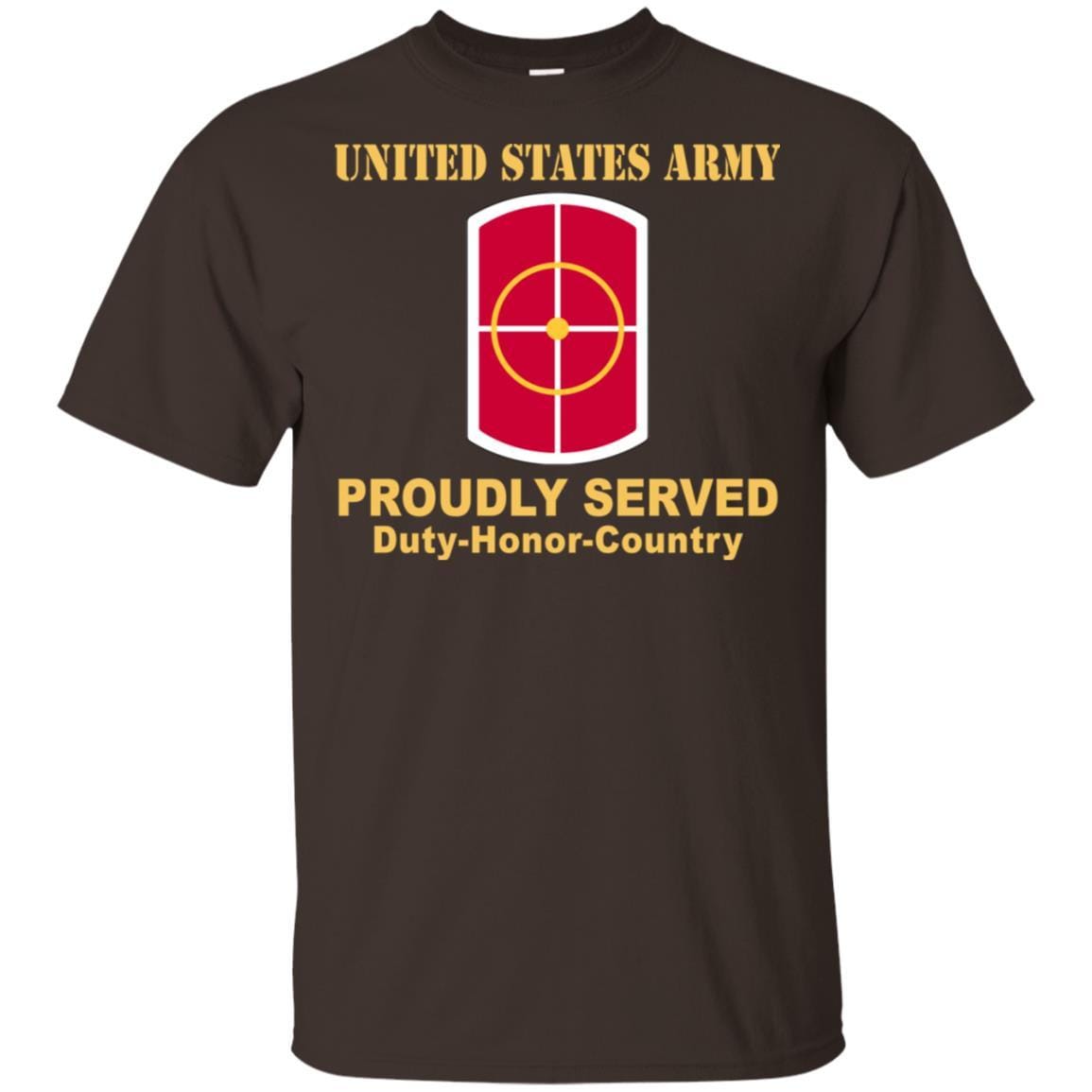 US ARMY 420TH ENGINEER BRIGADE- Proudly Served T-Shirt On Front For Men-TShirt-Army-Veterans Nation