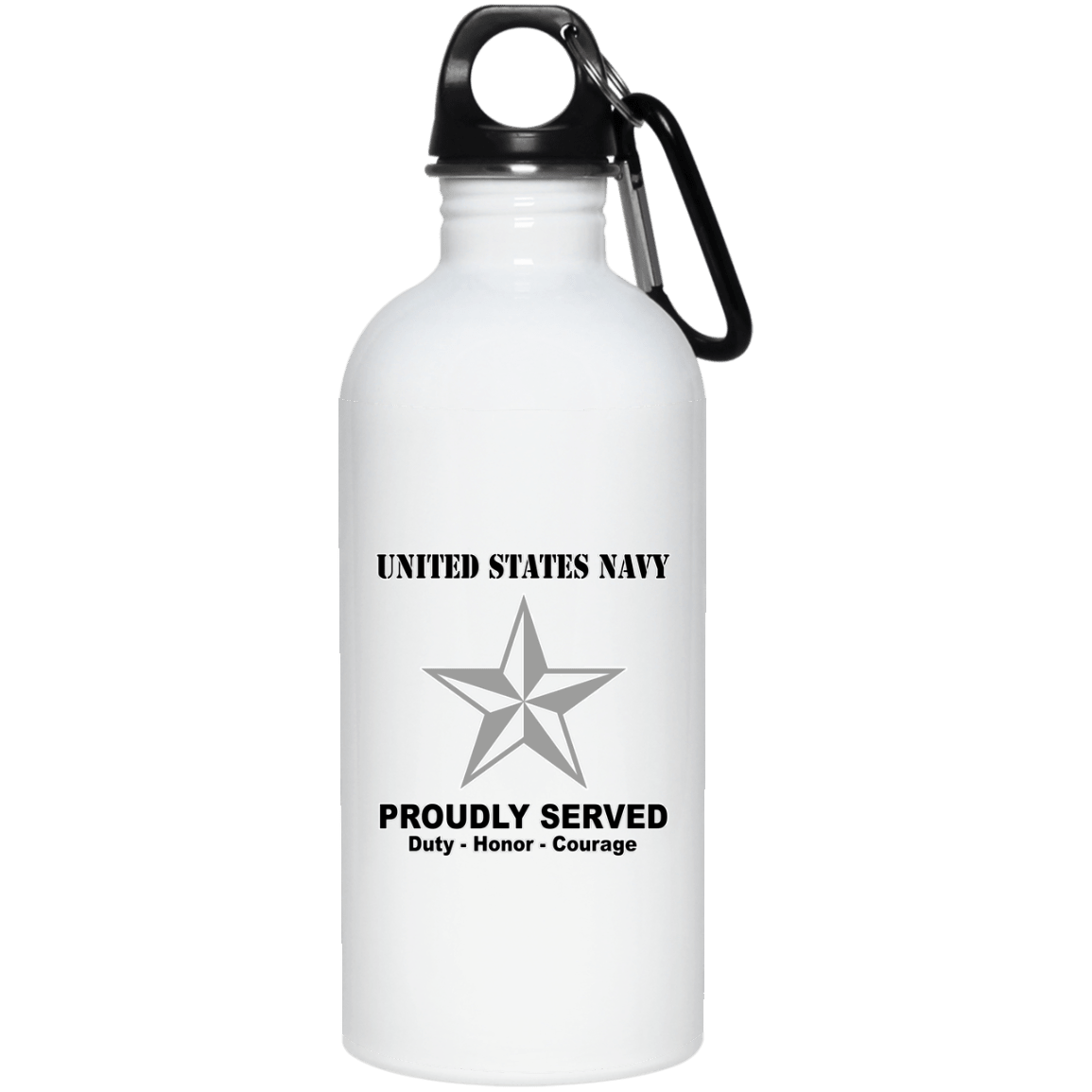 US Navy O-7 Rear Admiral Lower Half O7 RDML Flag Officer Ranks T Shirt White Coffee Mug - Stainless Travel Mug-Mug-Navy-Officer-Veterans Nation
