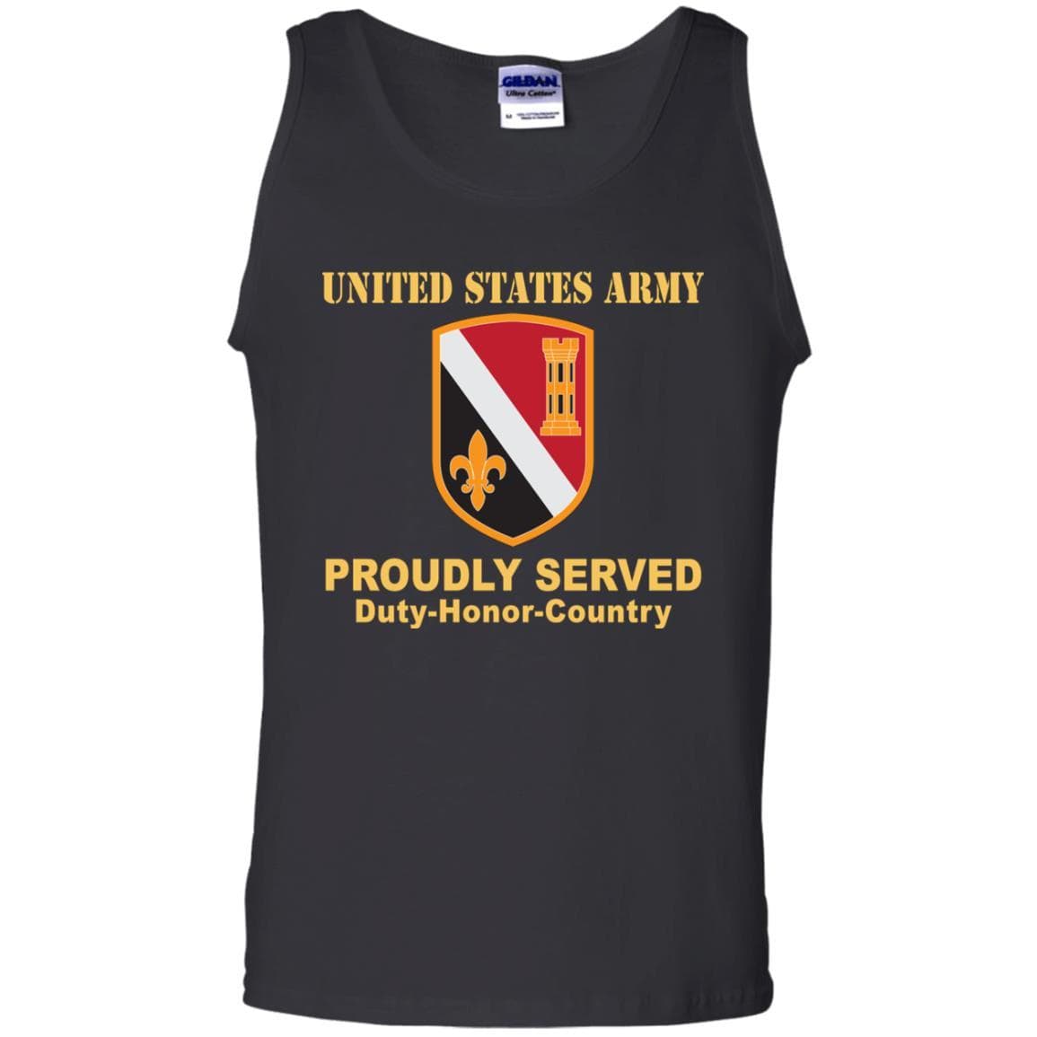 US ARMY 225TH ENGINEER BRIGADE- Proudly Served T-Shirt On Front For Men-TShirt-Army-Veterans Nation