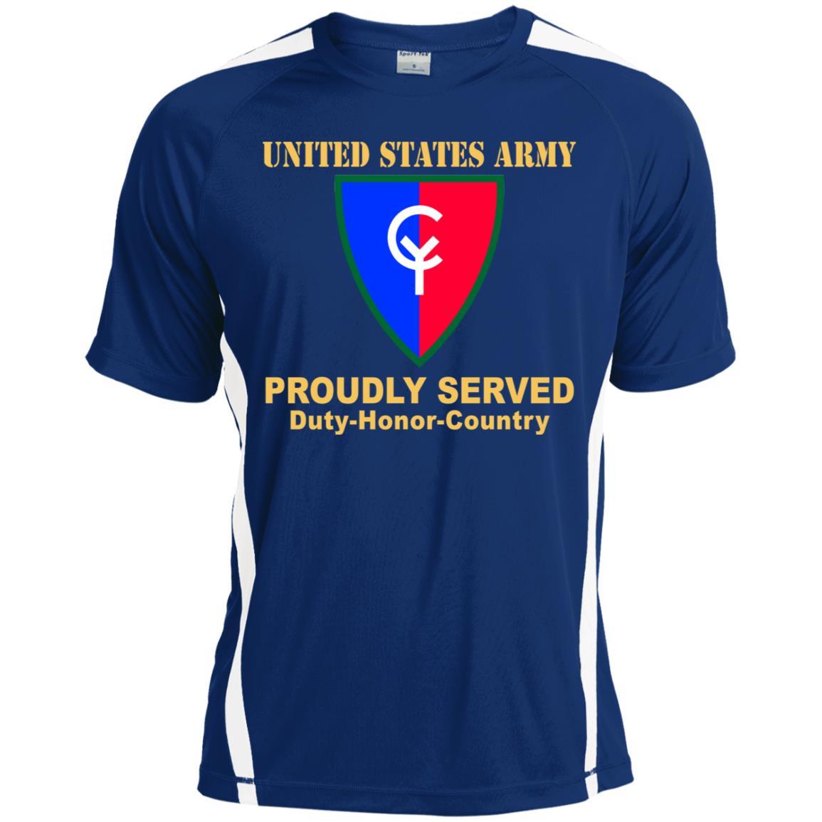 US ARMY 38TH INFANTRY DIVISION- Proudly Served T-Shirt On Front For Men-TShirt-Army-Veterans Nation