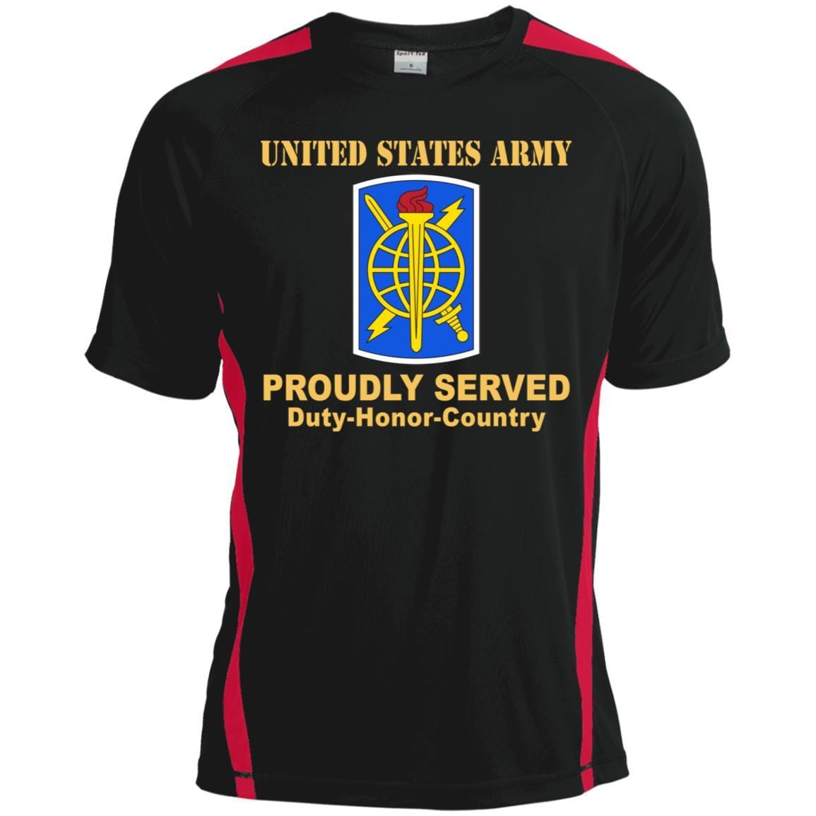 US ARMY 500TH MILITARY INTELLIGENCE BRIGADE- Proudly Served T-Shirt On Front For Men-TShirt-Army-Veterans Nation