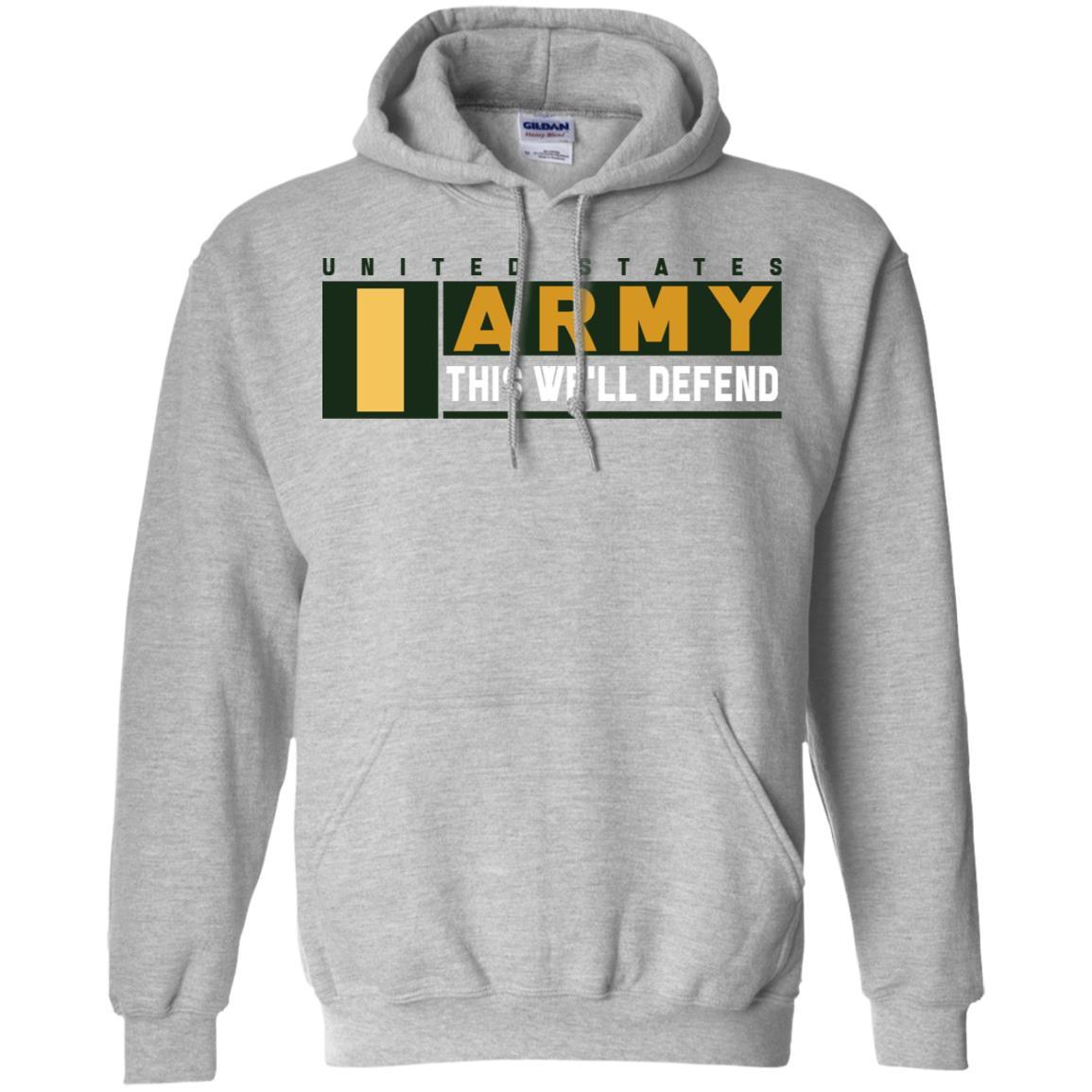 US Army O-1 This We Will Defend Long Sleeve - Pullover Hoodie-TShirt-Army-Veterans Nation