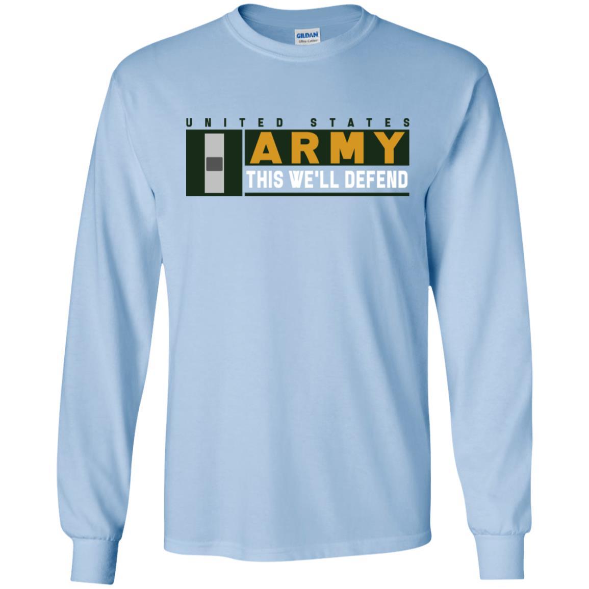 US Army W-1 This We Will Defend Long Sleeve - Pullover Hoodie-TShirt-Army-Veterans Nation