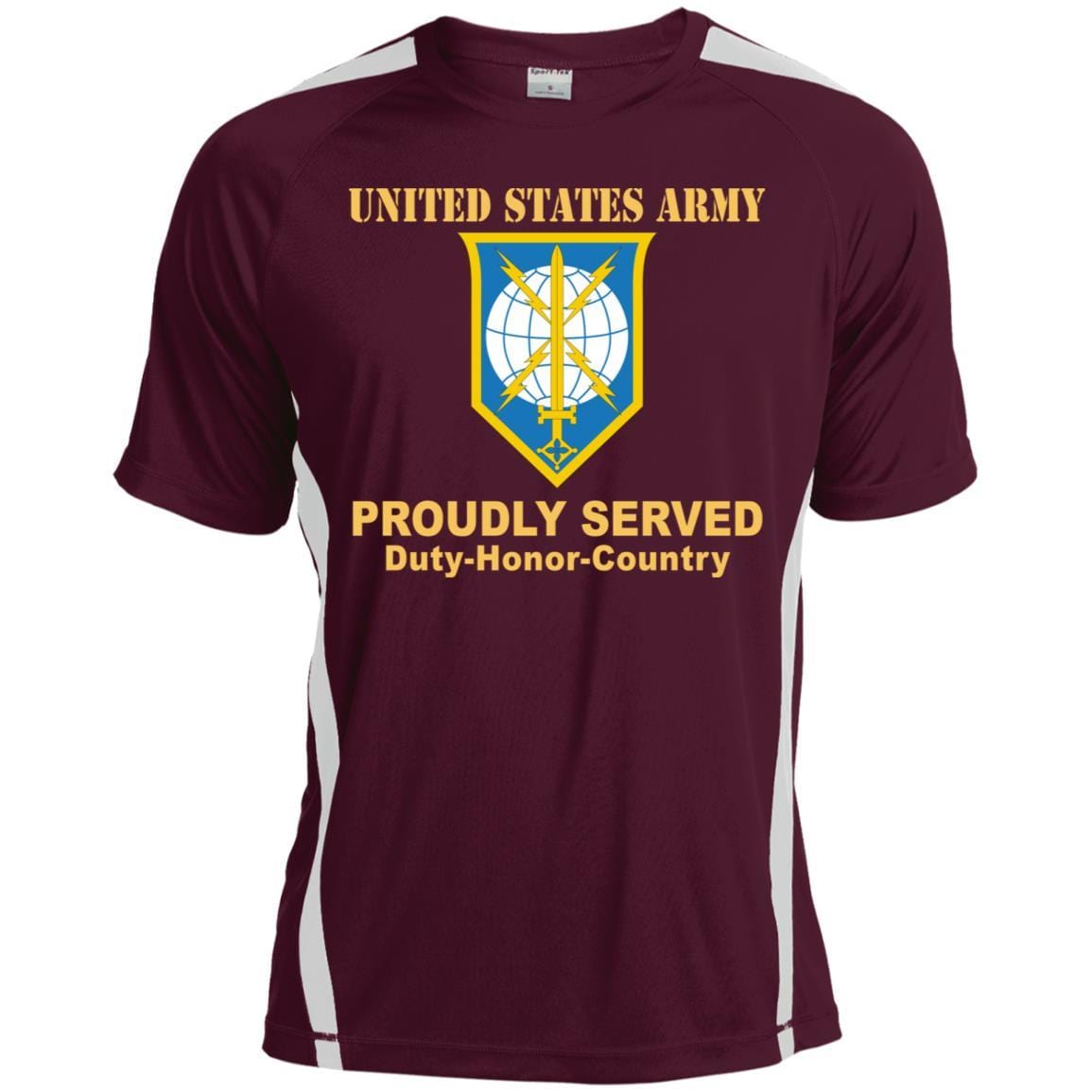 US ARMY CSIB MILITARY INTELLIGENCE READINESS COMMAND- Proudly Served T-Shirt On Front For Men-TShirt-Army-Veterans Nation