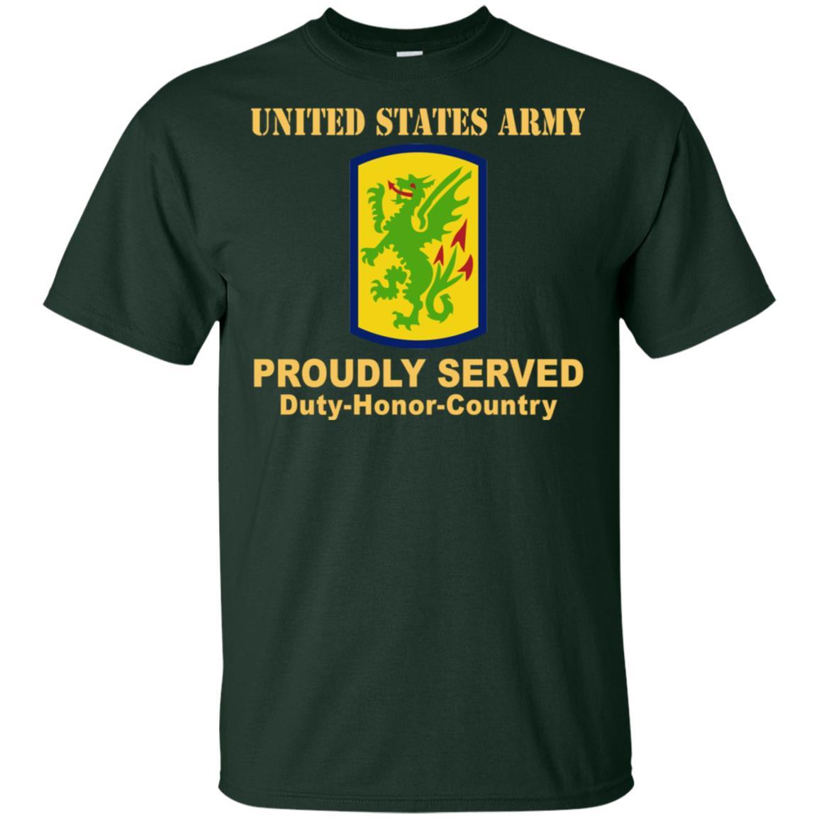 US ARMY 415 CHEMICAL BRIGADE- Proudly Served T-Shirt On Front For Men-TShirt-Army-Veterans Nation