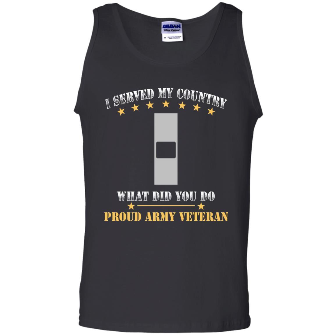 US Army W-1 Warrant Officer 1 W1 WO1 Warrant Officer Ranks Men Front T Shirt - Proud US Army Veteran-TShirt-Army-Veterans Nation