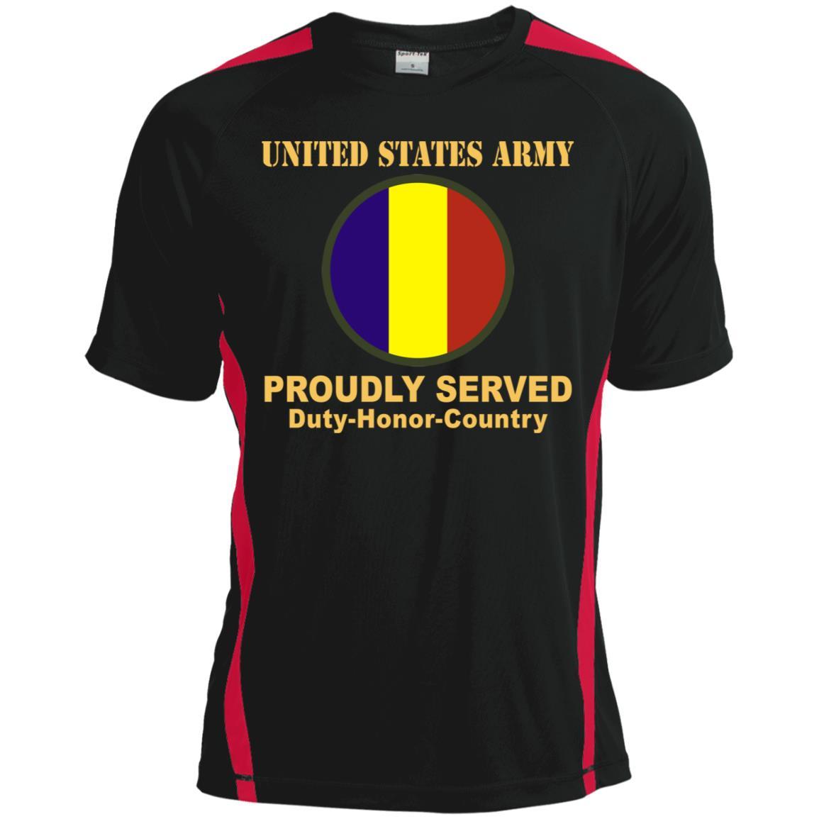 US ARMY TRAINING AND DOCTRINE COMMAND- Proudly Served T-Shirt On Front For Men-TShirt-Army-Veterans Nation