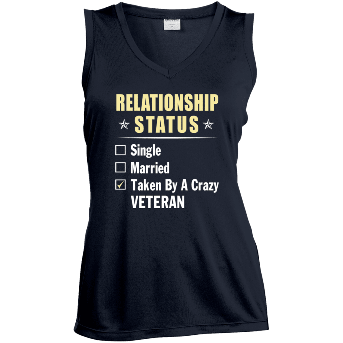 Military T-Shirt "Veteran Relationship Status - Women" Front-TShirt-General-Veterans Nation