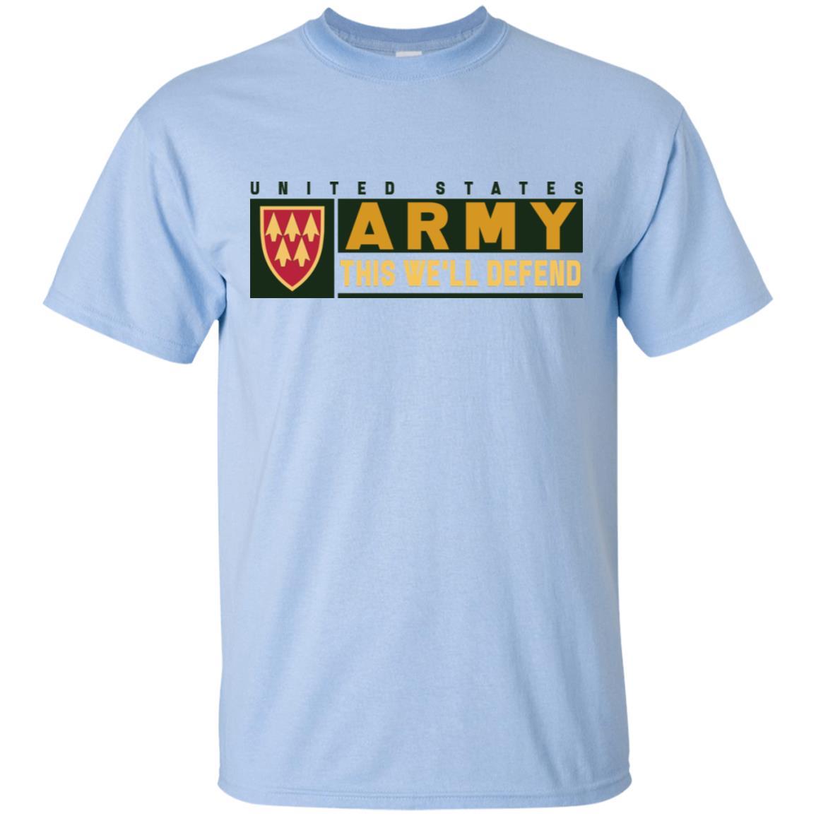 US Army 32ND AIR AND MISSILE DEFENSE COMMAND- This We'll Defend T-Shirt On Front For Men-TShirt-Army-Veterans Nation