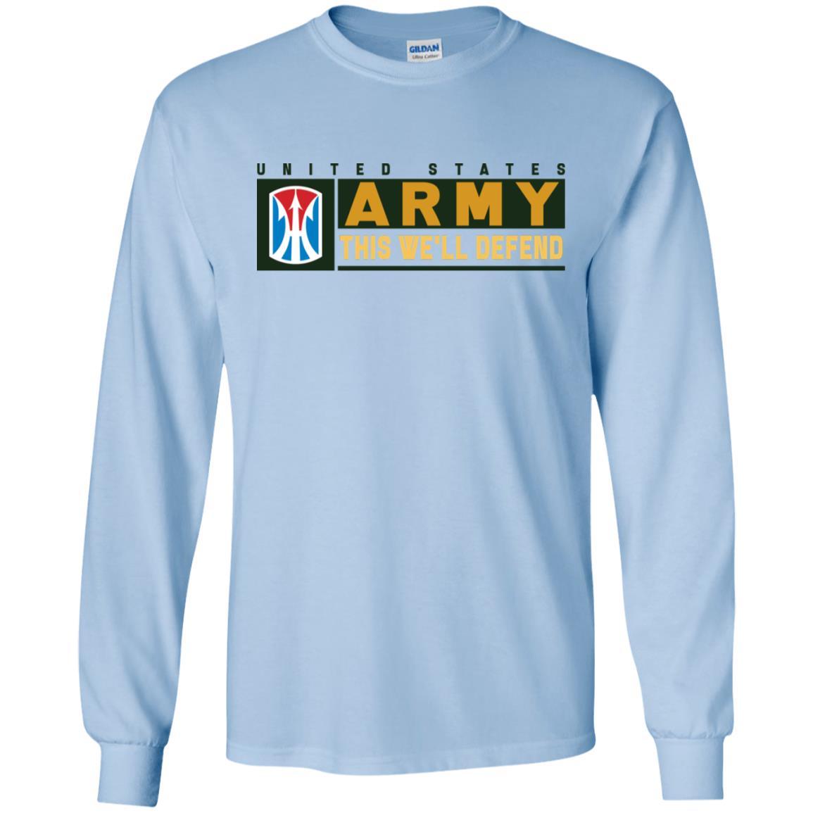 US Army 11TH INFANTRY BRIGADE- This We'll Defend T-Shirt On Front For Men-TShirt-Army-Veterans Nation