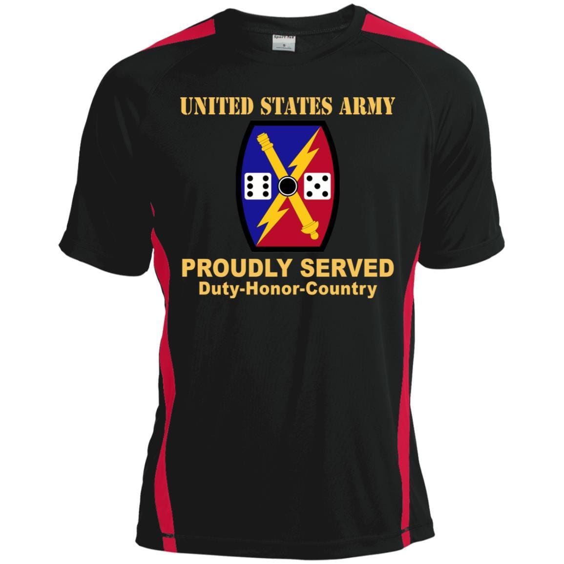 US ARMY 65 FIRES BRIGADE - Proudly Served T-Shirt On Front For Men-TShirt-Army-Veterans Nation