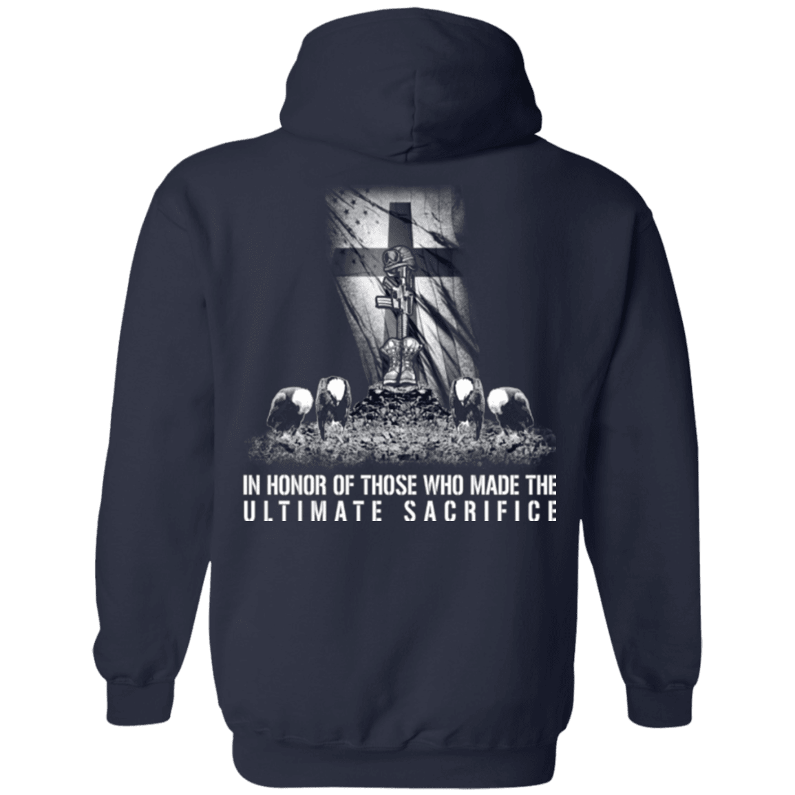 Military T-Shirt "Veteran - In Honor of Those Who Made The Ultimate Sacrifice"-TShirt-General-Veterans Nation