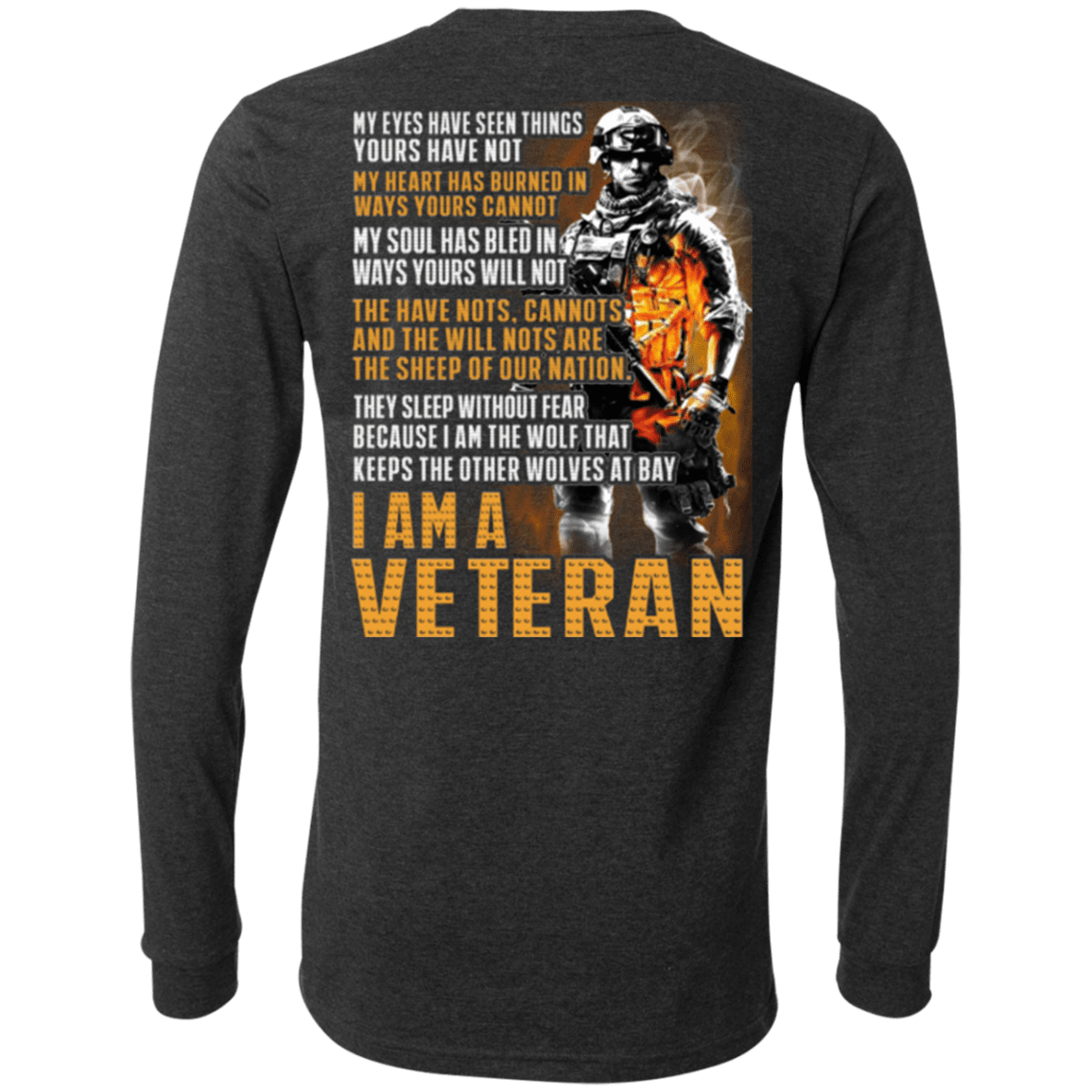 Military T-Shirt "I Am A Veteran"-TShirt-General-Veterans Nation