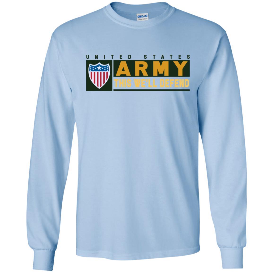 US Army Adjutant General- This We'll Defend T-Shirt On Front For Men-TShirt-Army-Veterans Nation