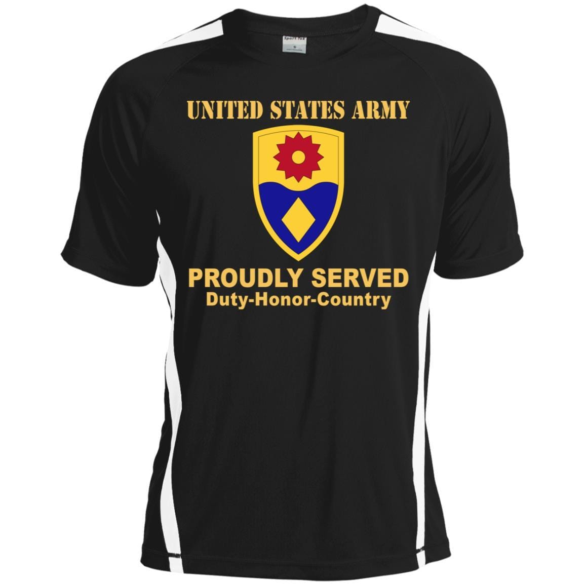 US ARMY 49TH MILITARY POLICE BRIGADE- Proudly Served T-Shirt On Front For Men-TShirt-Army-Veterans Nation