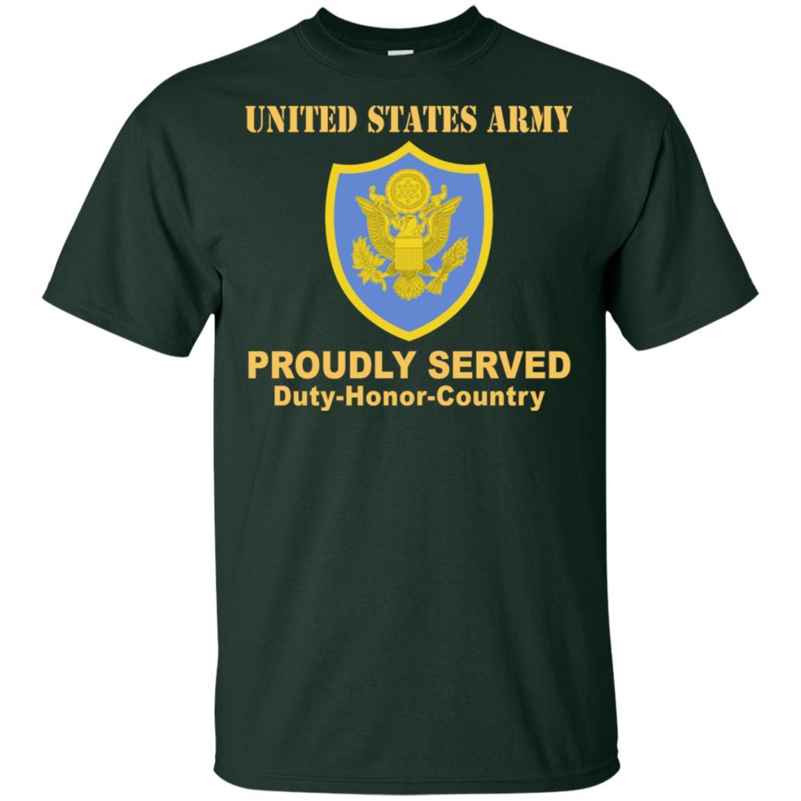 US ARMY PERSONNEL IN DOD AND JOINT ACTIVITIES- Proudly Served T-Shirt On Front For Men-TShirt-Army-Veterans Nation