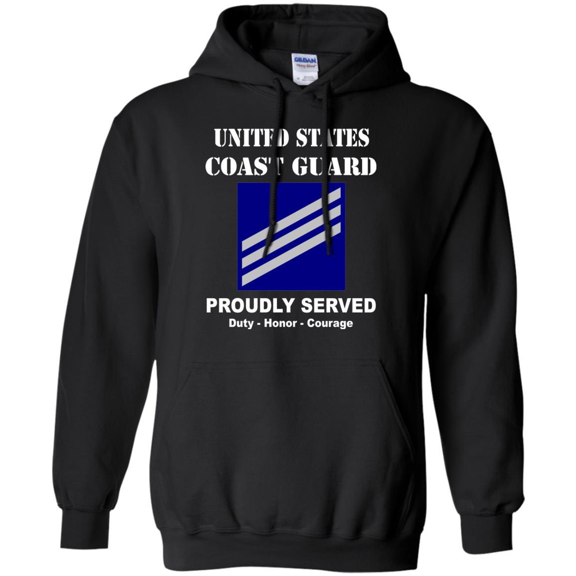US Coast Guard E-3 Seaman E3 SN Seaman Men Front USCG T Shirt-TShirt-USCG-Veterans Nation