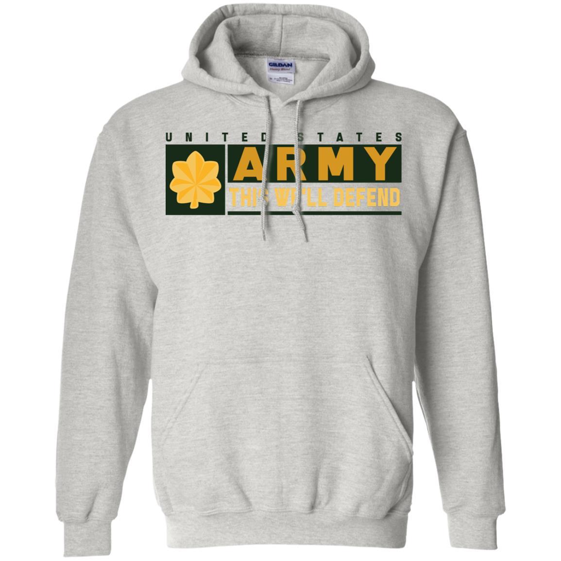 US Army O-4 This We Will Defend T-Shirt On Front For Men-TShirt-Army-Veterans Nation