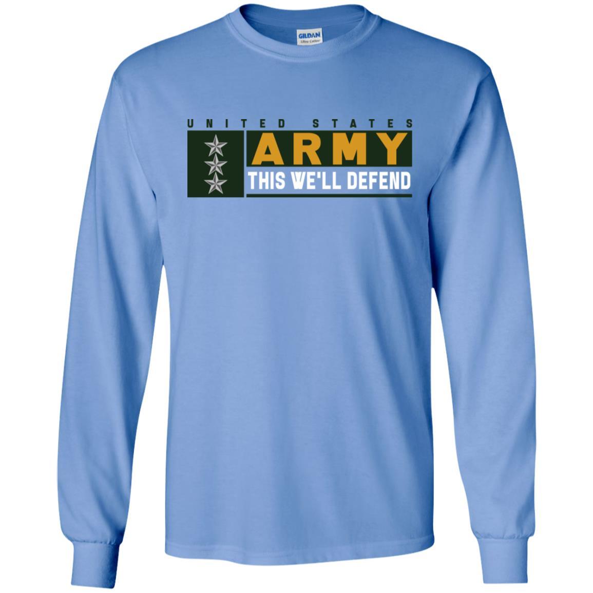 US Army O-9 This We Will Defend Long Sleeve - Pullover Hoodie-TShirt-Army-Veterans Nation