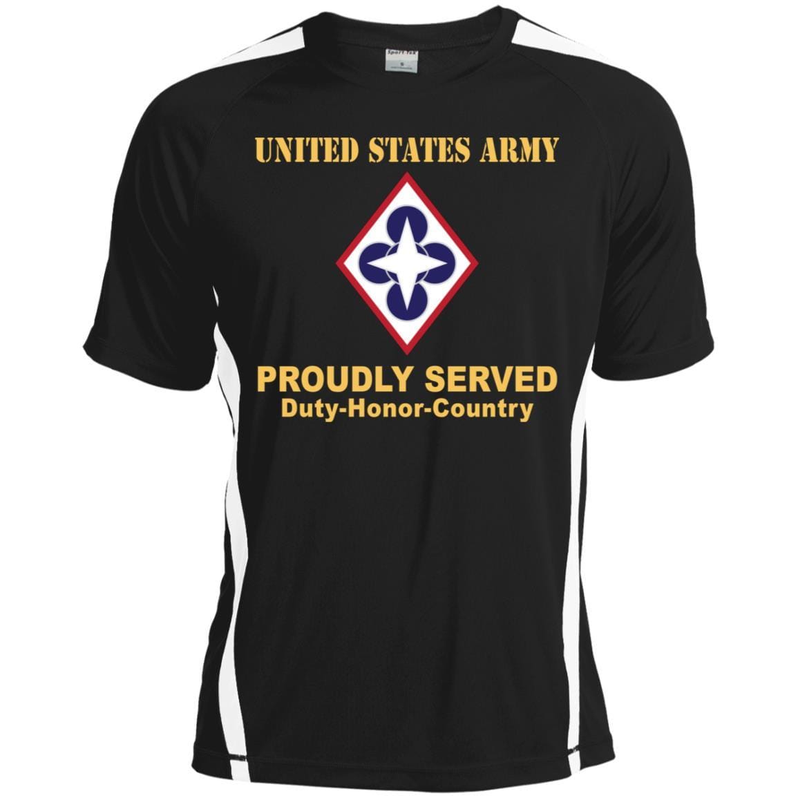 US ARMY CSIB COMBINED ARMS SUPPORT COMMAND- Proudly Served T-Shirt On Front For Men-TShirt-Army-Veterans Nation
