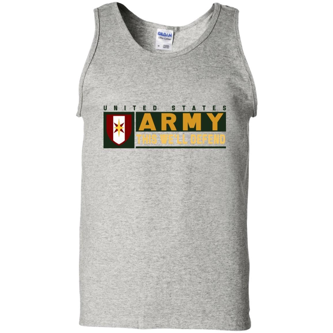 US Army 44 MEDICAL BRIGADE- This We'll Defend T-Shirt On Front For Men-TShirt-Army-Veterans Nation