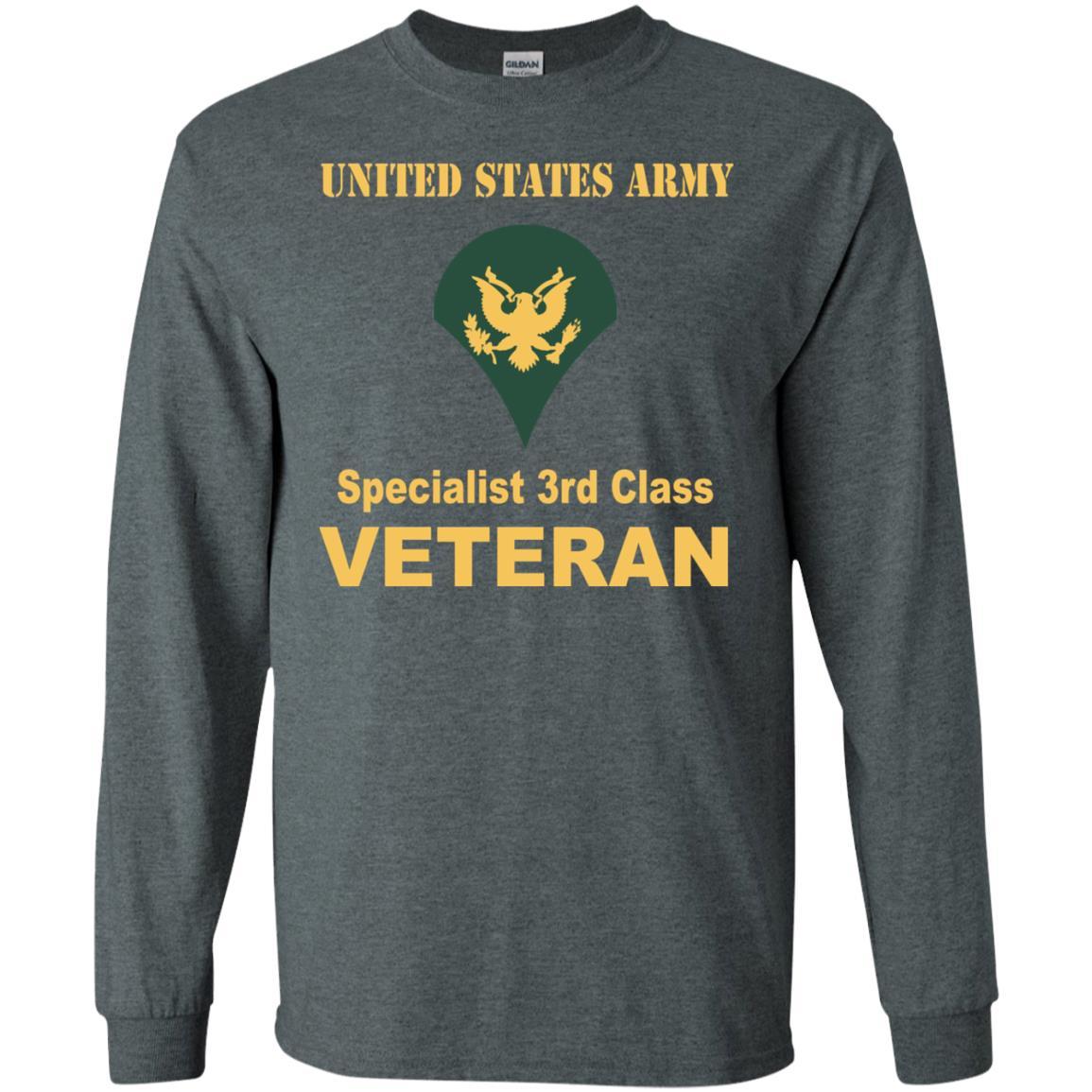 US Army E-4 SPC E4 Specialist Specialist 3rd Class Veteran Men T Shirt On Front-TShirt-Army-Veterans Nation