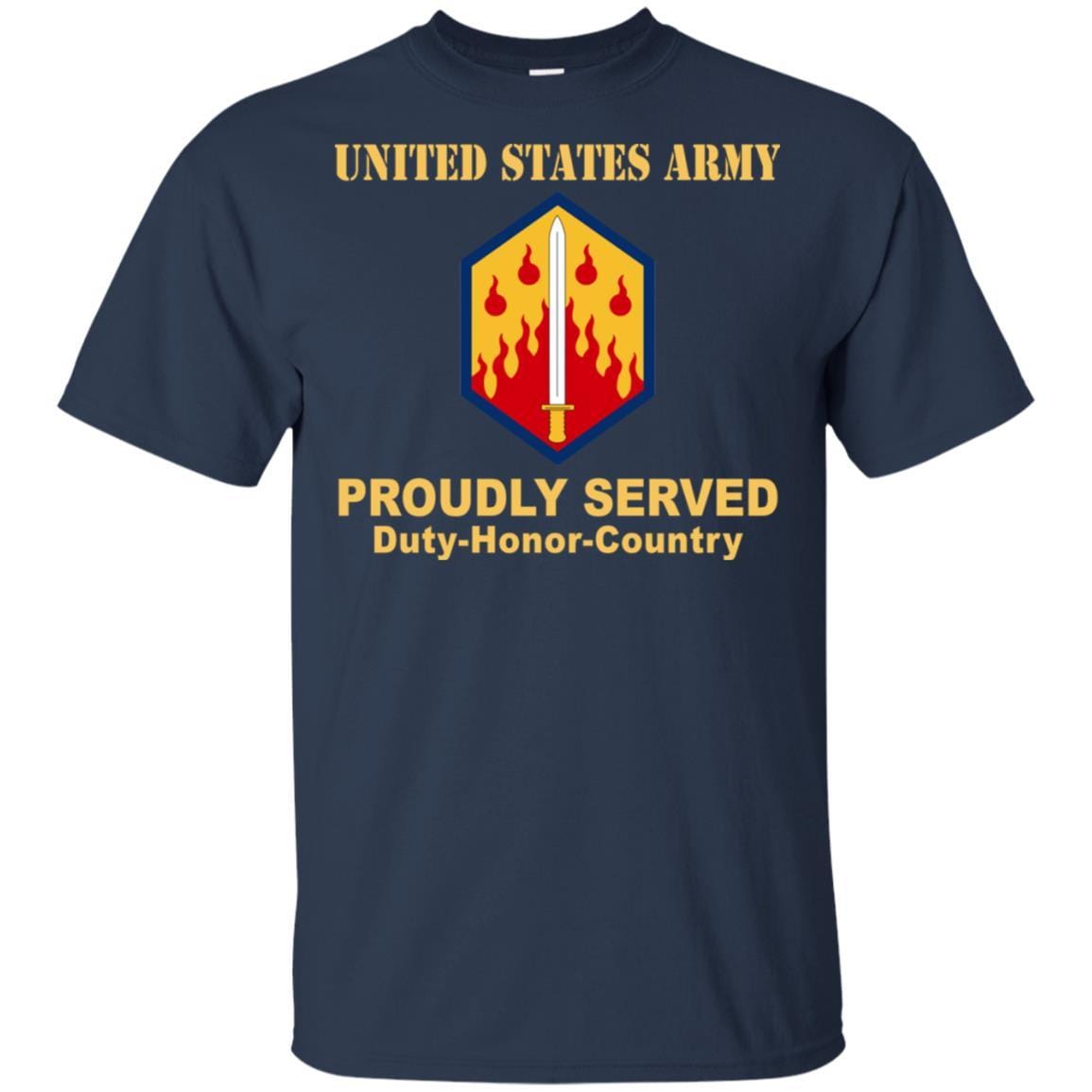 US ARMY 48TH CHEMICAL BRIGADE- Proudly Served T-Shirt On Front For Men-TShirt-Army-Veterans Nation