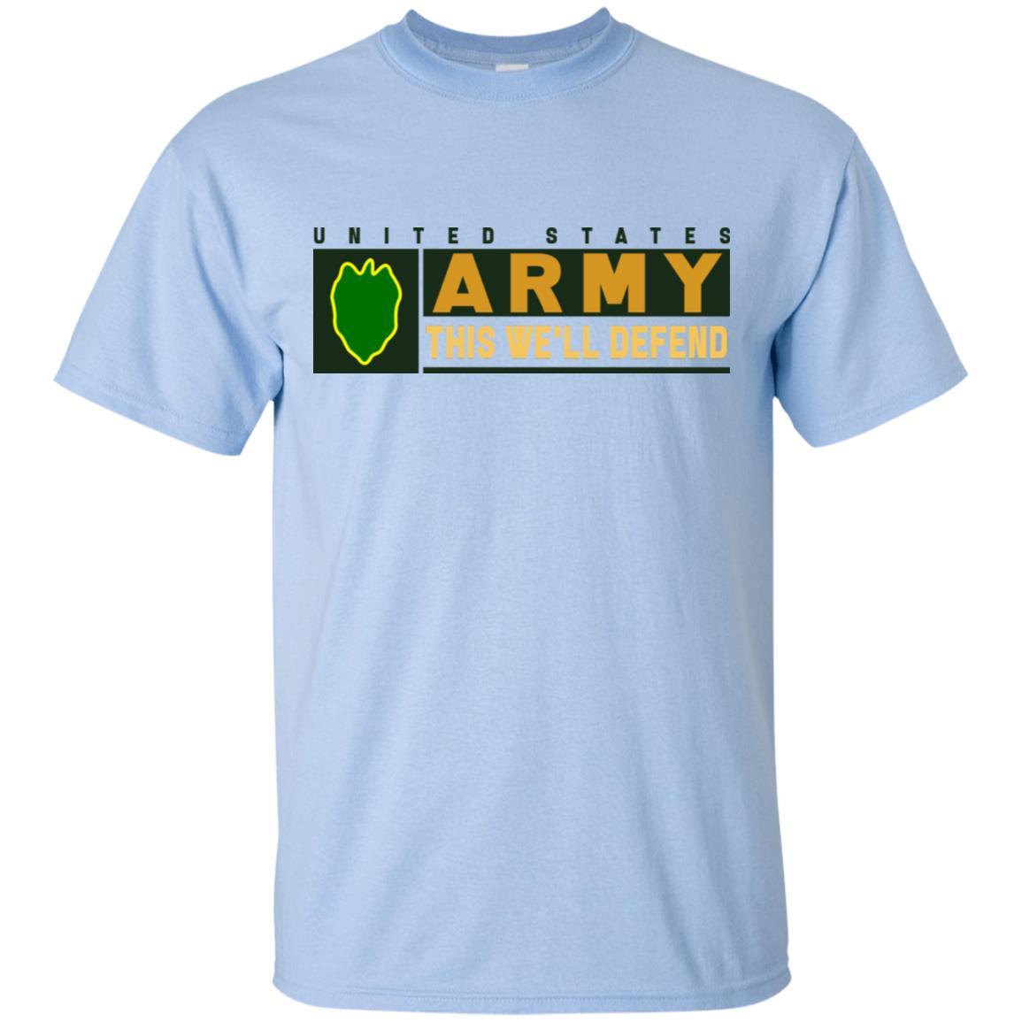 US Army 24th Infantry Division- This We'll Defend T-Shirt On Front For Men-TShirt-Army-Veterans Nation