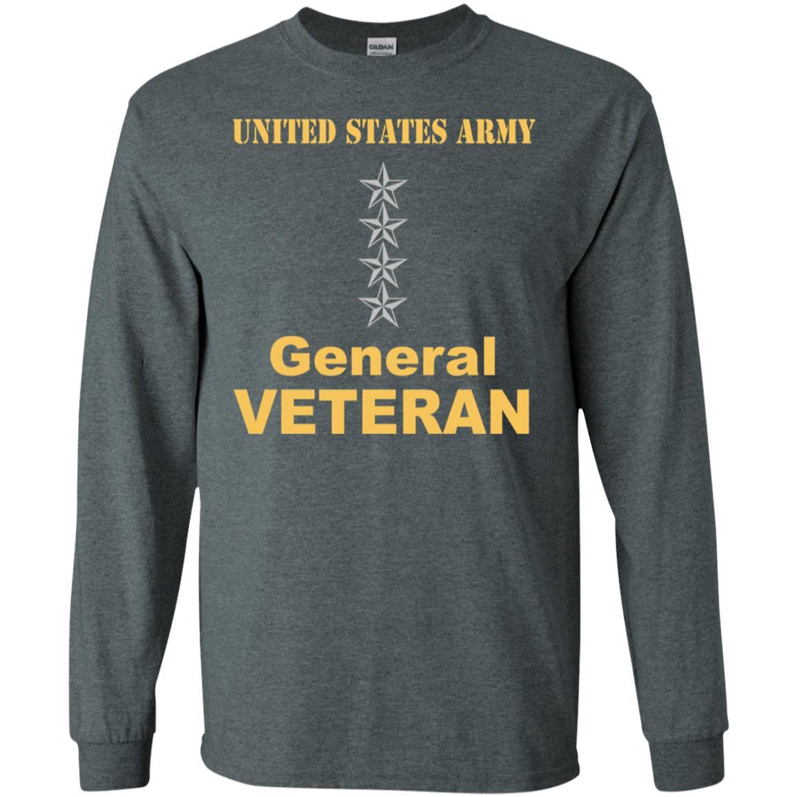 US Army O-10 General O10 GEN General Officer Veteran Men T Shirt On Front-TShirt-Army-Veterans Nation