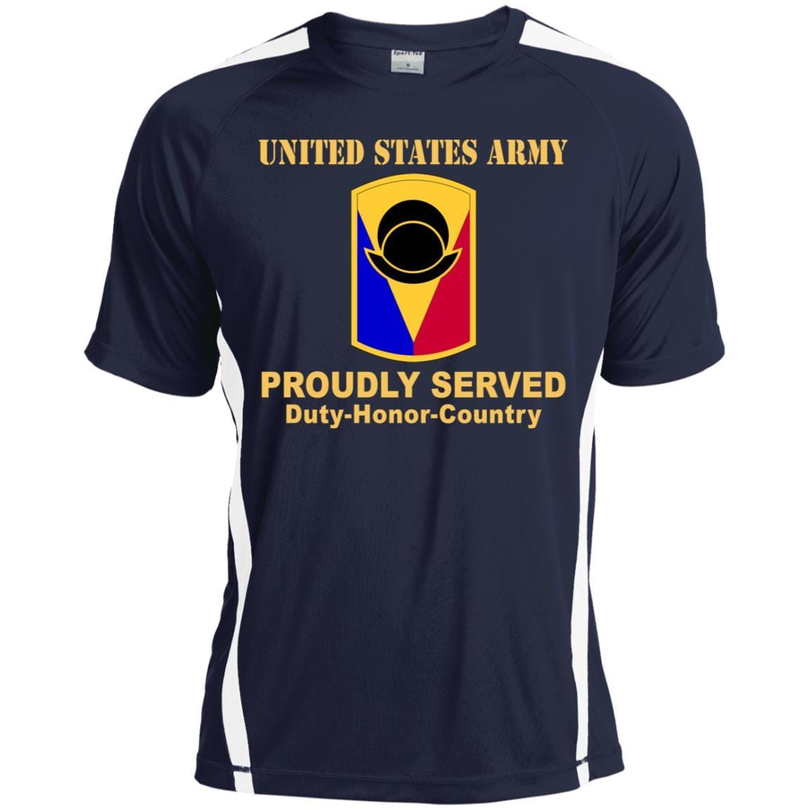 US ARMY 53RD INFANTRY BRIGADE COMBAT TEAM - Proudly Served T-Shirt On Front For Men-TShirt-Army-Veterans Nation