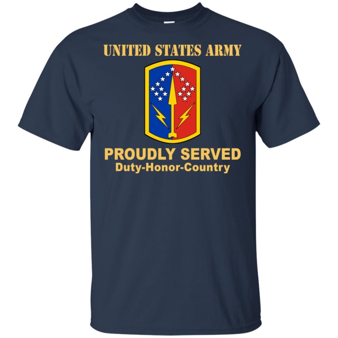 US ARMY 174 AIR DEFENSE ARTILLERY BRIGADE - Proudly Served T-Shirt On Front For Men-TShirt-Army-Veterans Nation