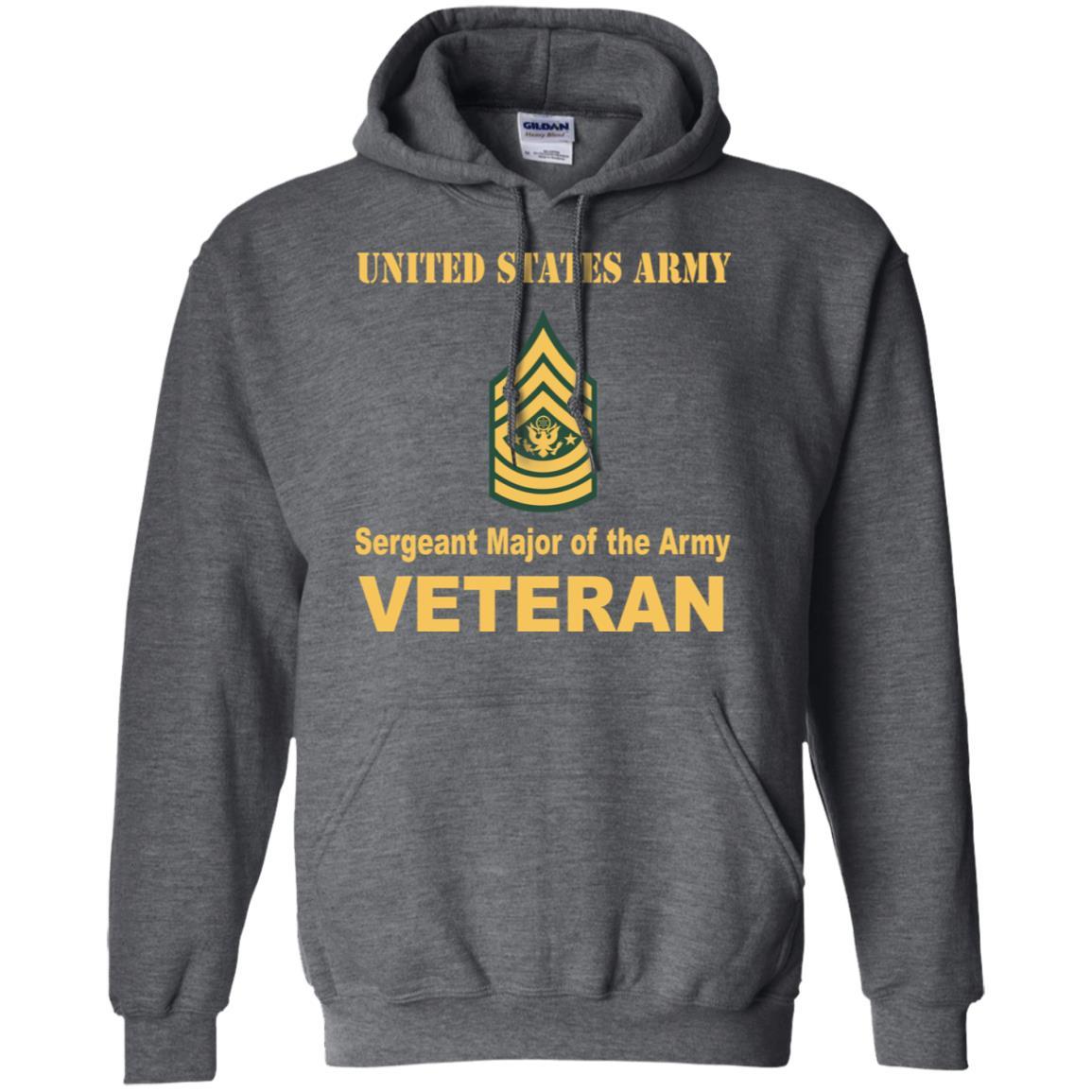 US Army E-9 Sergeant Major of the Army E9 SMA Noncommissioned Officer Veteran Men T Shirt On Front-TShirt-Army-Veterans Nation
