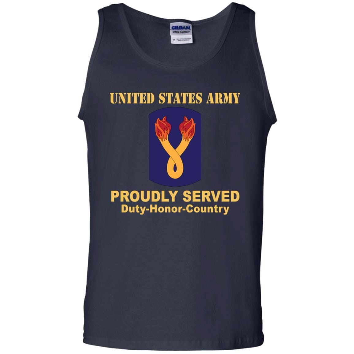 US ARMY 196TH INFANTRY BRIGADE- Proudly Served T-Shirt On Front For Men-TShirt-Army-Veterans Nation