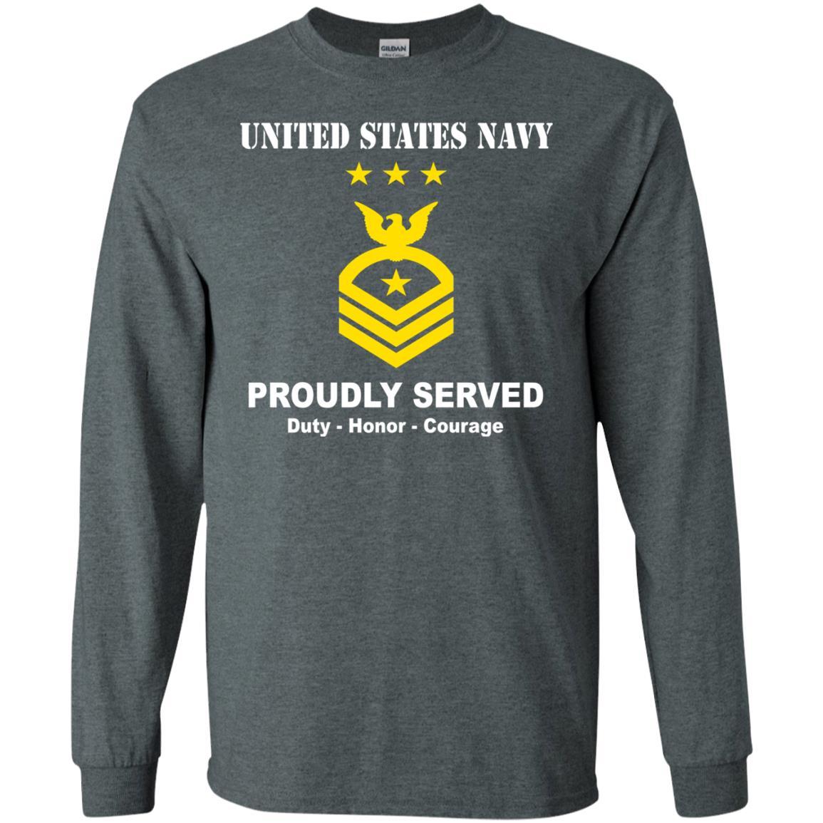 US Navy E-9 Master Chief Petty Officer Of The Navy E9 MCPON Senior Enlisted Advisor T shirt Men Front - T Shirts For Navy Ranks-TShirt-Navy-Veterans Nation