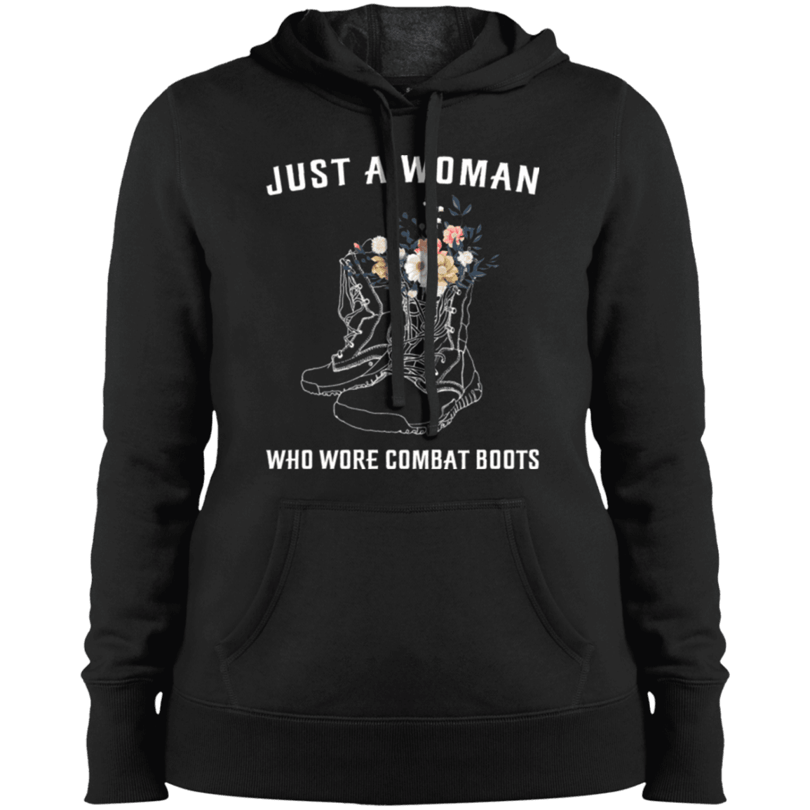 Military T-Shirt "Just A Woman Who More Combat Boots"-TShirt-General-Veterans Nation