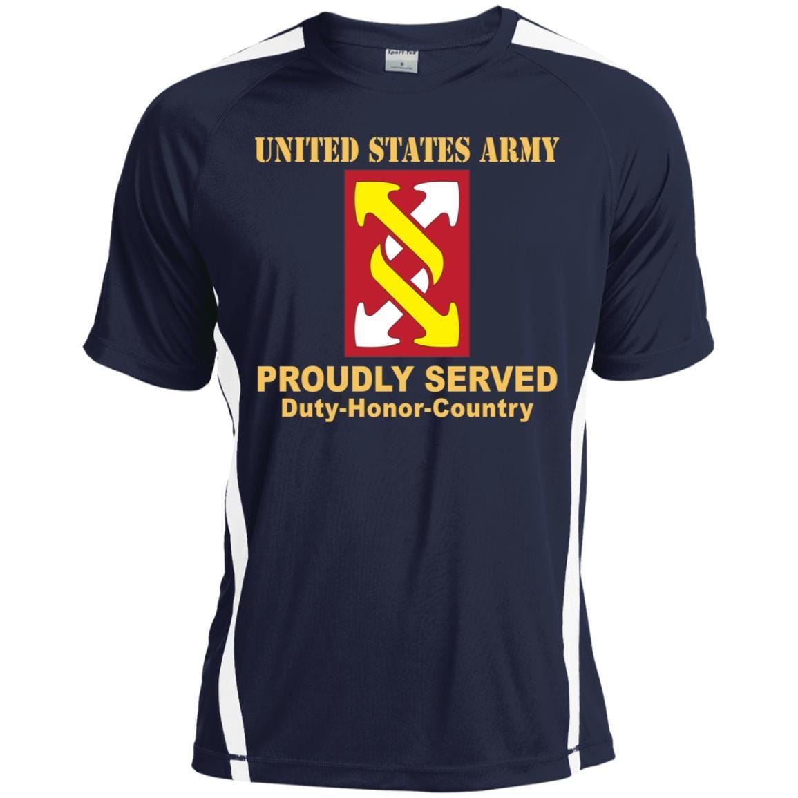 US ARMY 143RD SUSTAINMENT BRIGADE- Proudly Served T-Shirt On Front For Men-TShirt-Army-Veterans Nation